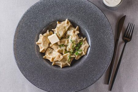 Вареники с картофелем и грибами