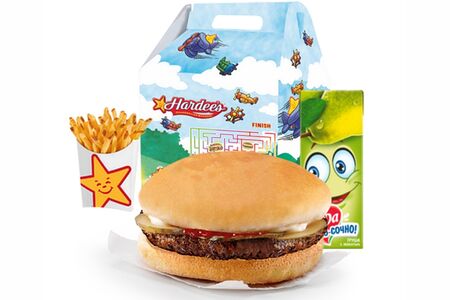 Детский обед с бургером