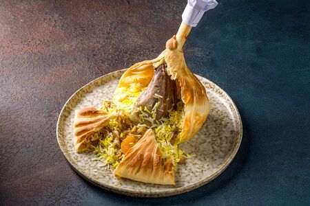 Шах плов с голенью ягненка