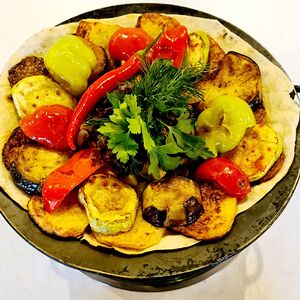 Садж-кебаб овощной