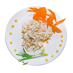 Հավով և գազարով աղցան