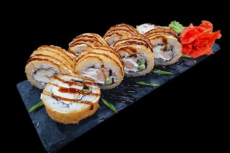 Чекнутая креветка темпура