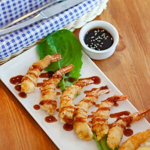 Королевские креветки в темпуре 10шт