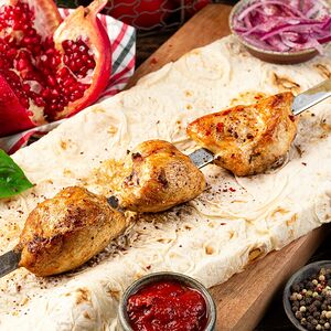 Шашлык из куриной мякоти