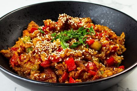 Тяхан с курицей