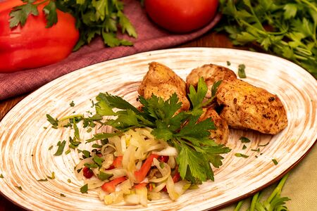 Шашлык из куриного филе