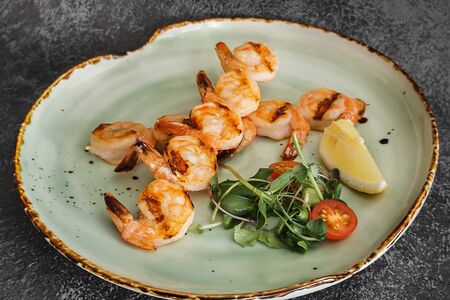 Креветки на гриле