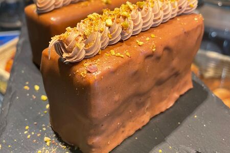 Брауни с карамелью