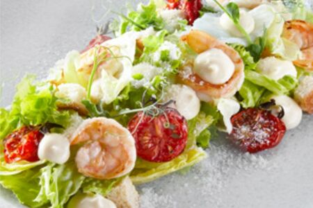 Cesare con gamberetti