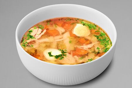 Куриный бульон с орзо