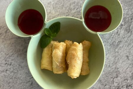 Мини спринг роллы с творогом