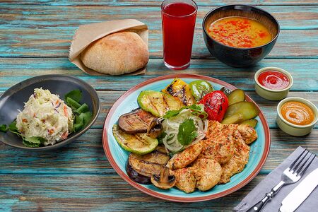 Комбо 4 Шиш-таук с овощами