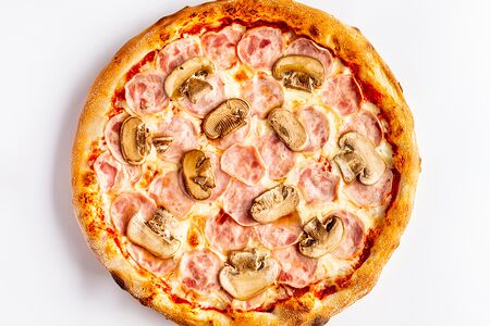 Пицца С ветчиной и грибами