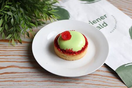 Тарт творожный с вишней