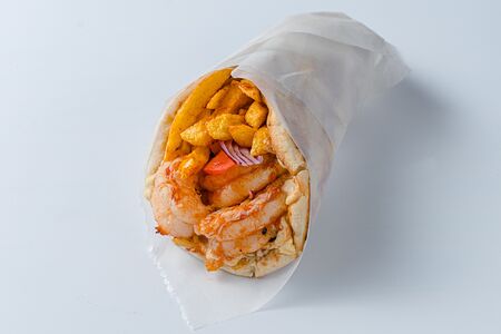 Гирос с креветкой