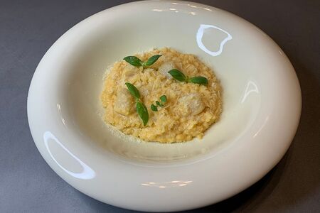 Ризотто с гребешком