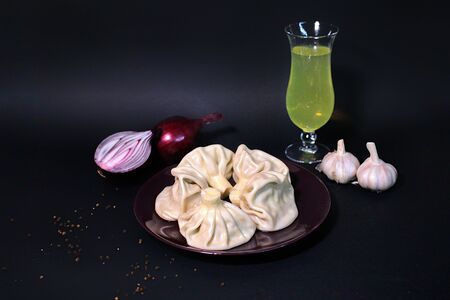 Хинкали с бараниной