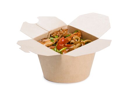 Лапша с жареной курочкой