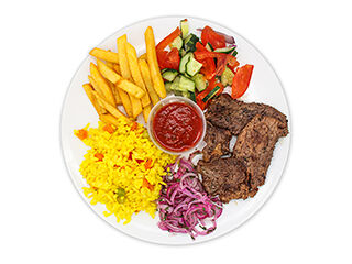 Тарелка с телятиной