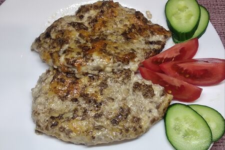 Филе под грибной шубкой