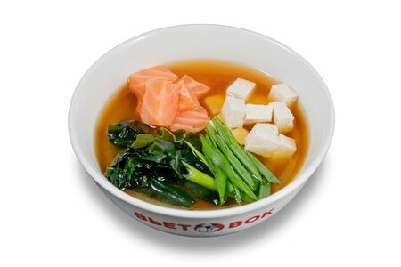 Суп мисо с креветками