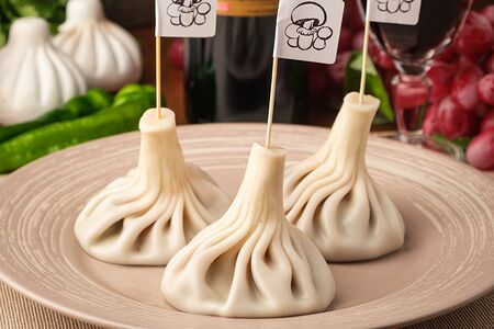 Хинкали с грибами