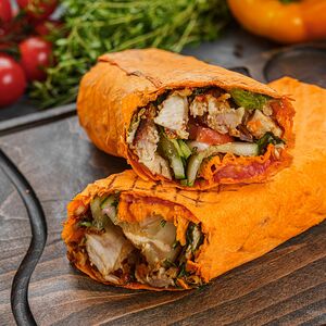 Шаверма в сырном лаваше