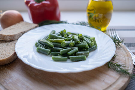 Фасоль стручковая жареная