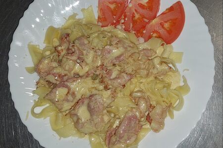 Паста с беконом