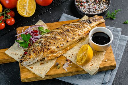 Сибас на гриле