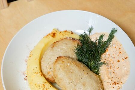 Щучьи котлеты с пюре