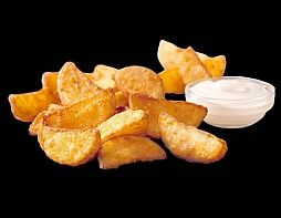 Картофельные долько с корнишонами