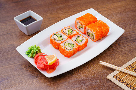 Ролл Калифорния с курицей