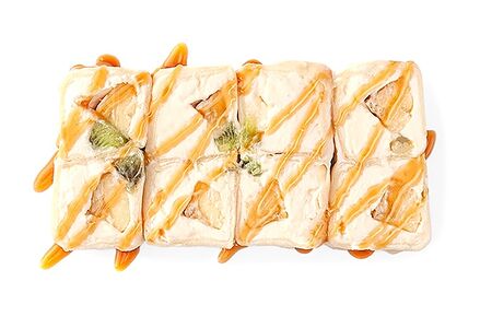 Сладкие роллы Киви и карамель