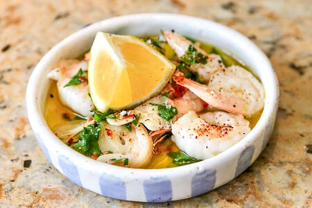 Чесночные креветки