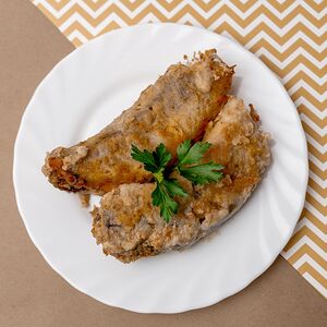 Минтай жареный