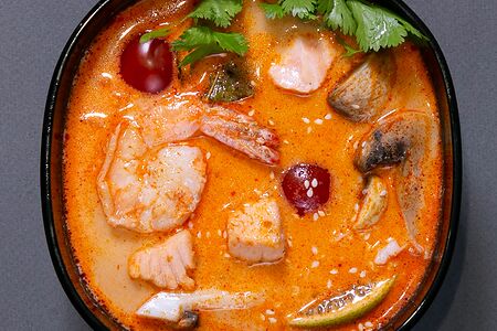 Суп Том ям с морепродуктами