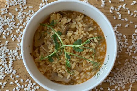 Ризотто с курицей и грибами