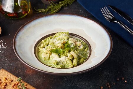 Фузилли с креветками