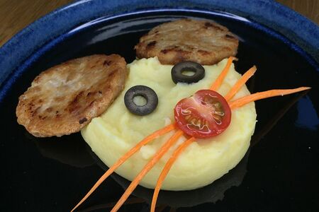 Котлета куриная с пюре