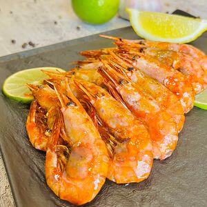 Креветки жареные в соевом соусе