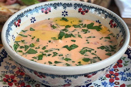 Суп норвежский с лососем