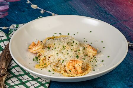 Паста с креветками