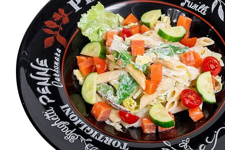 Салат с лососем