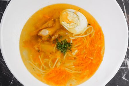 Суп-лапша с цыпленком