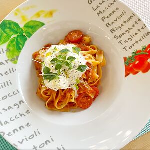 Феттуччине со страчателлой