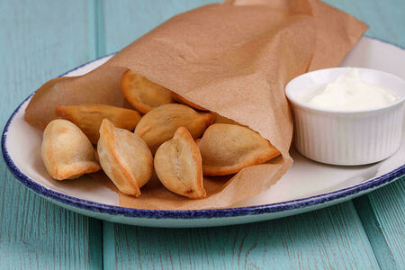 Жареные посикунчики с мясом