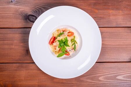 Тальятелле с креветками