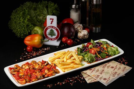 Мидии в томатном соусе