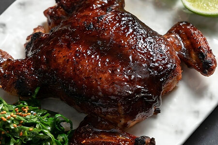 Цыпленок в перечной глазури